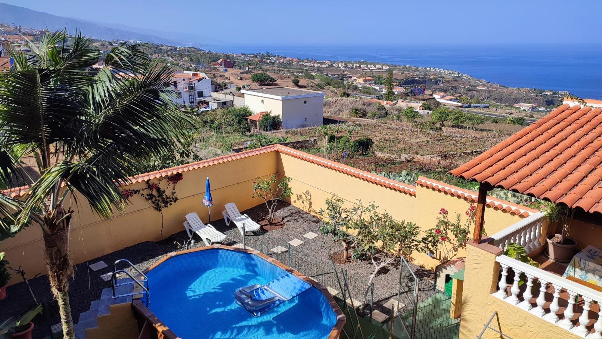 Casa" Vistas Al Teide" Mar Piscina Privada Parking Cubierto Gratuito En Las Instalaciones La Victoria de Acentejo Luaran gambar