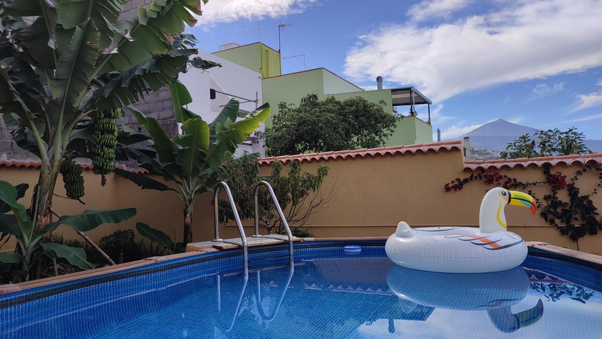 Casa" Vistas Al Teide" Mar Piscina Privada Parking Cubierto Gratuito En Las Instalaciones La Victoria de Acentejo Luaran gambar
